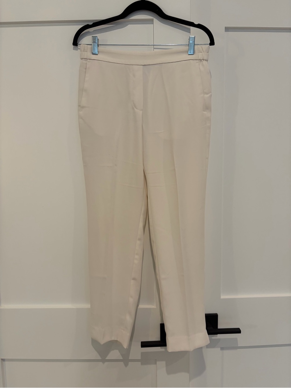 J. Crew Women's Cream Straight-Leg Dress Pants